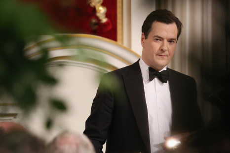 George Osborne during the Mansion House speech