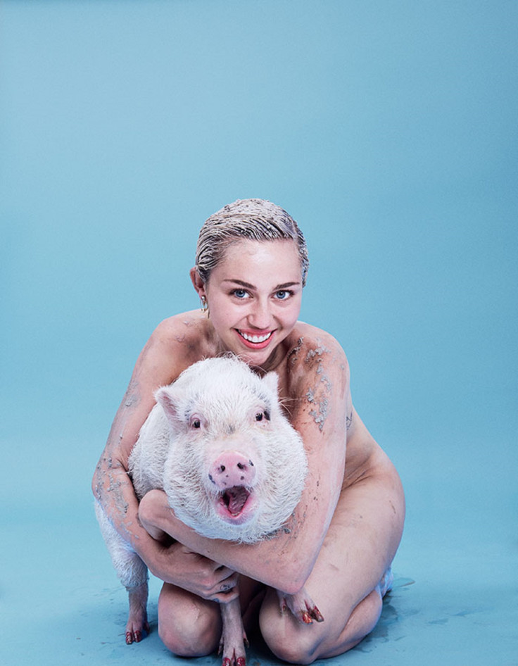 Miley Cyrus in the nude with apig