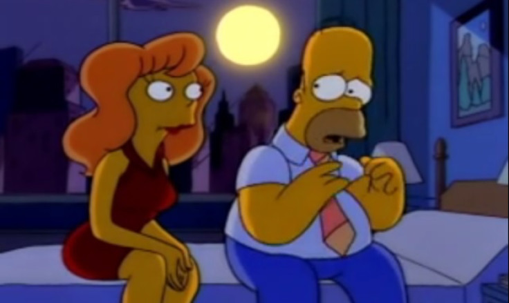 Mindy and Homer in The Simpsons