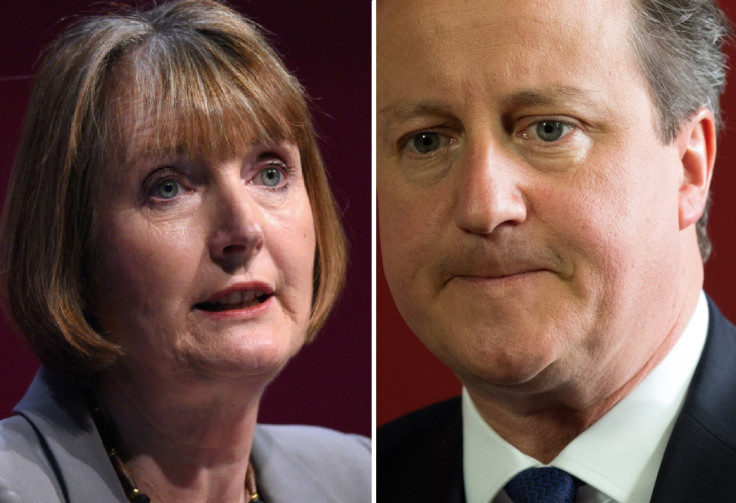 Harriet Harman and David Cameron