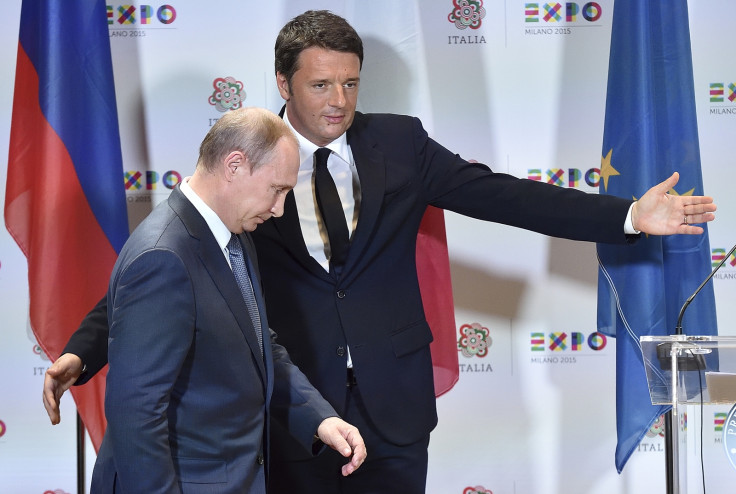 Putin Renzi italy