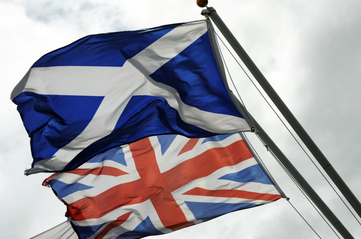 Saltire and Union flags