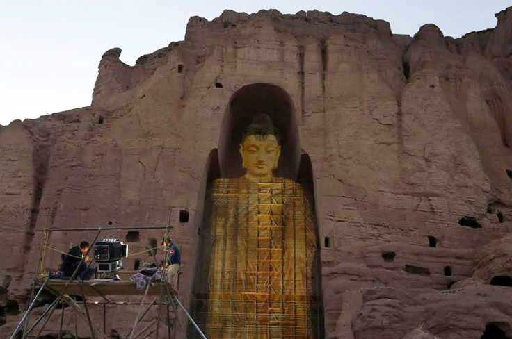 Bamiyan Buddhas recreated using laser 3D projections