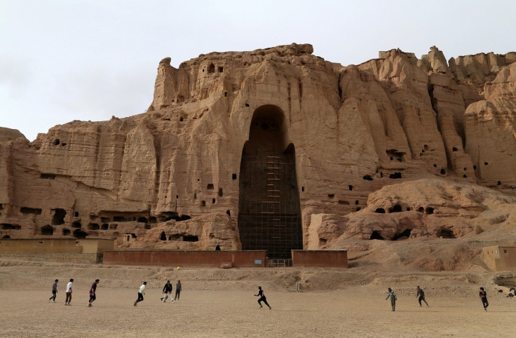 A cavity remains where once Buddhas stood