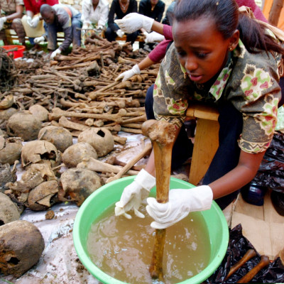 Rwanda genocide skulls