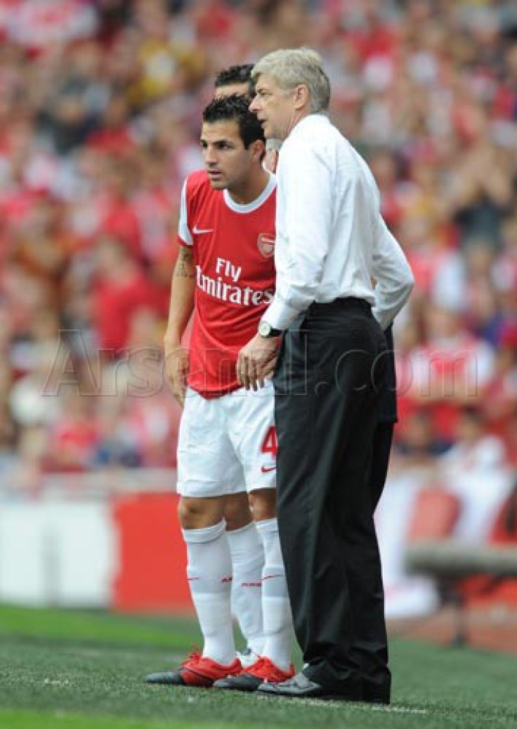 Fabregas with Wenger