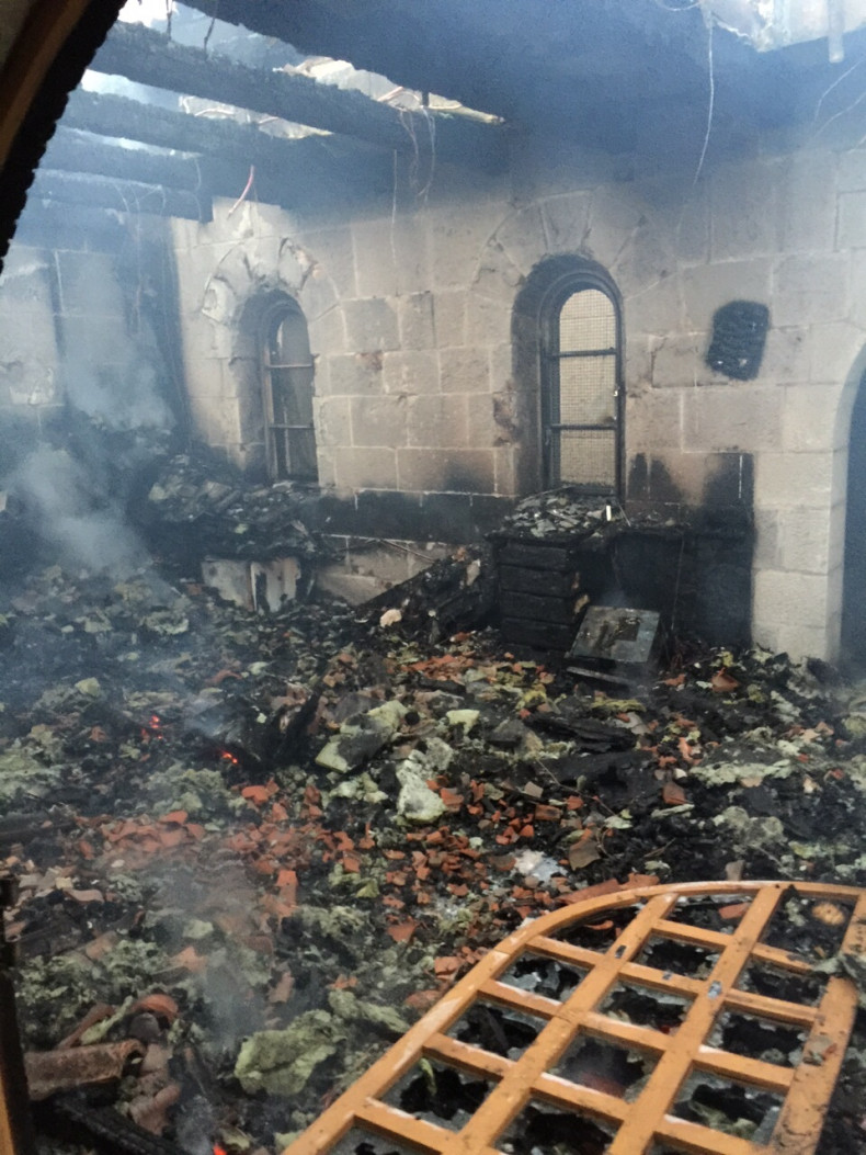 Fire guts Church in Galilee