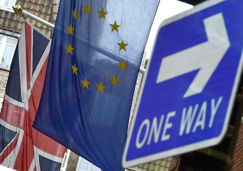 Eu Referendum: British and EU Flags