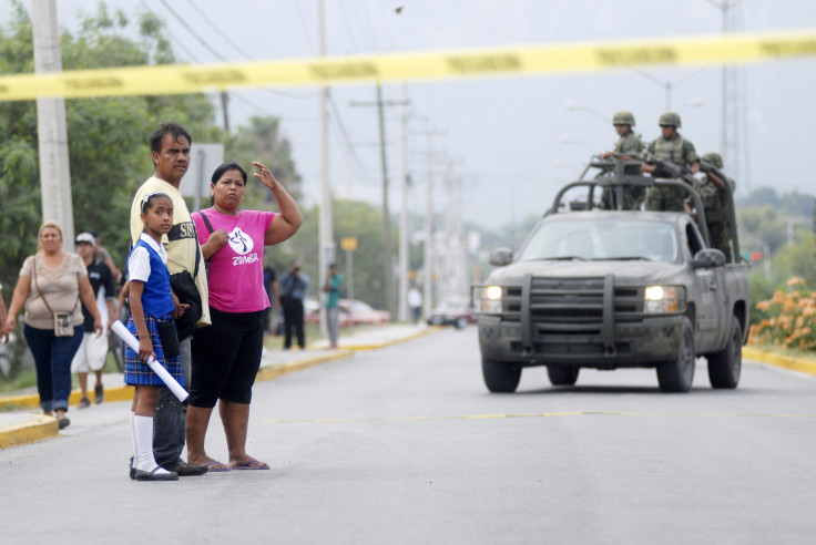 Scene of a suspected gang attack inMonterrey