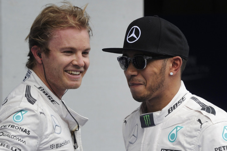 Hamilton and Rosberg