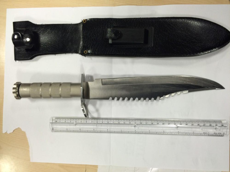 Knives recovered by police