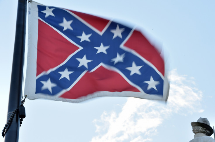 The Confederate flag flies outside South Carolina's