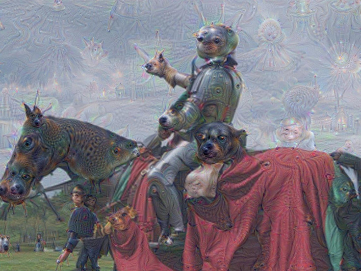 Psychedelic images generated by Google's neural network