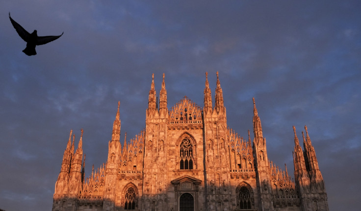 Milan Cathedral in Piazza del Duomo