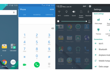 Material-Design inspired theme for Galaxy S6, Edge