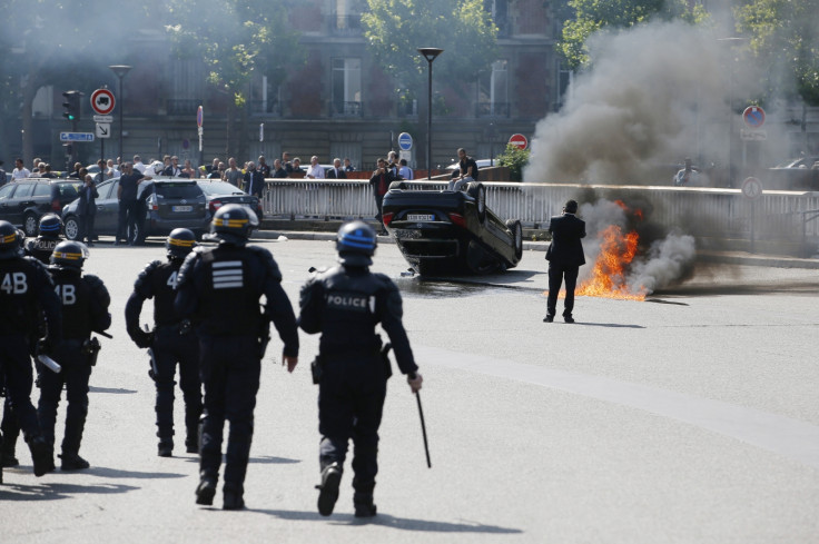 Uber protest France