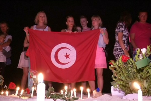 tunisia candlelit vigil