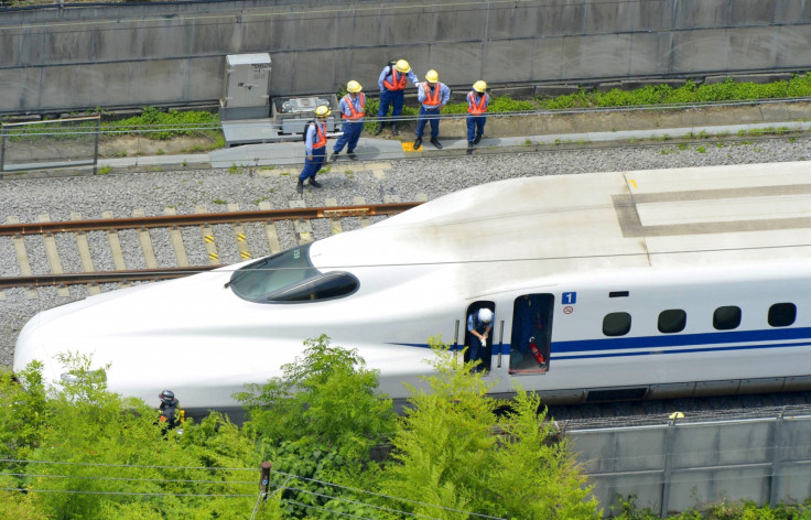 Japan bullet train fire