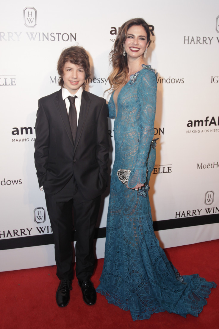 Luciana Morad and son Lucas Jagger