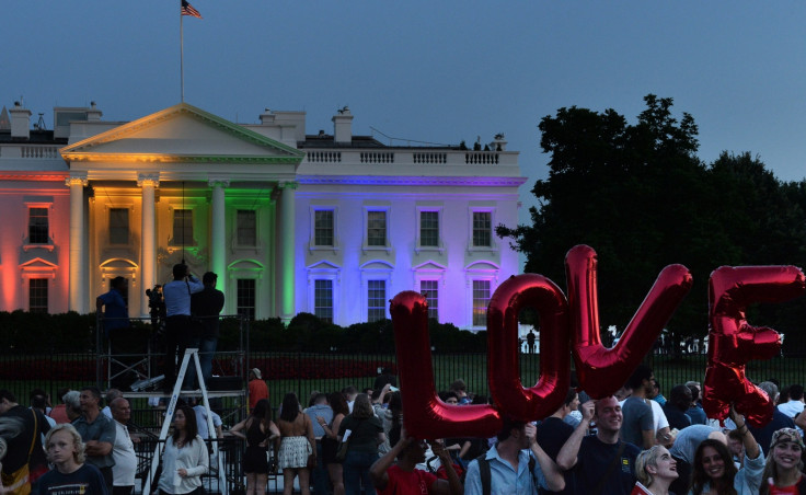 White House in rainbow colour