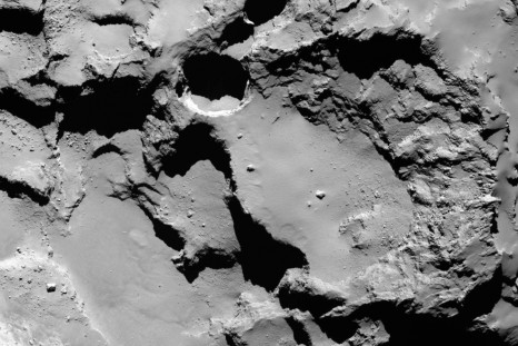 sinkholes rosetta comet