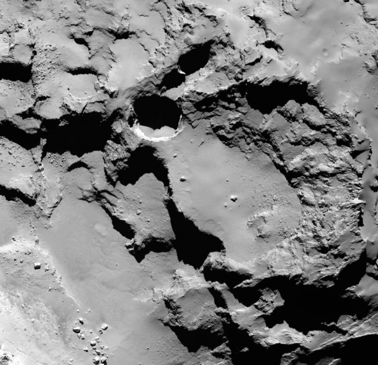 sinkholes rosetta comet