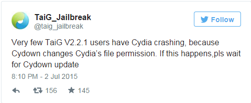 TaiG iOS 8.4 jailbreak TaiG iOS 8.4 jailbreak