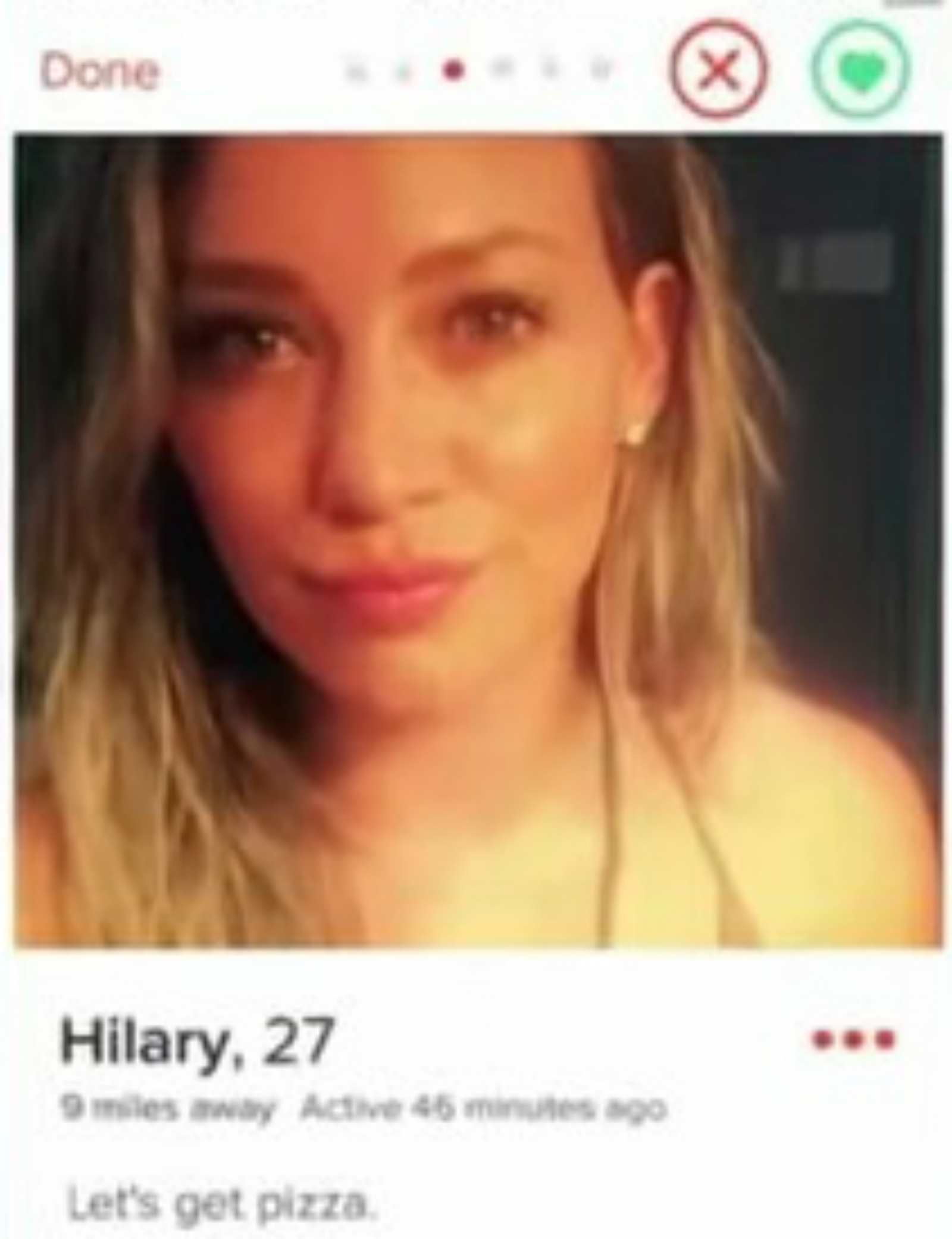 Hilary Duff quits Tinder after being rejected seven times ...