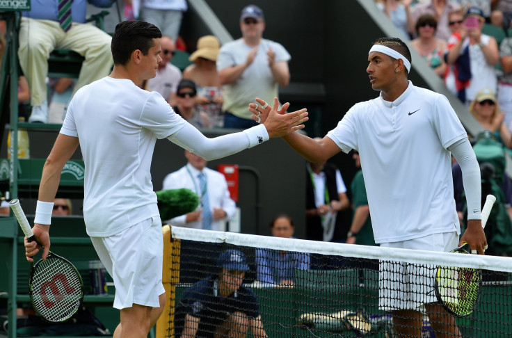 Nick Kygios beats Milos Raonic Nick Kygios beats Milos Raonic