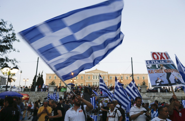 Greek voters celebrate a No vote