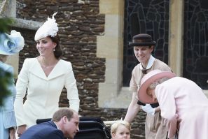 Royal nanny at Princess Charlotte christening