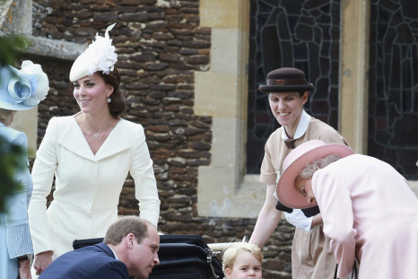 Royal nanny at Princess Charlotte christening