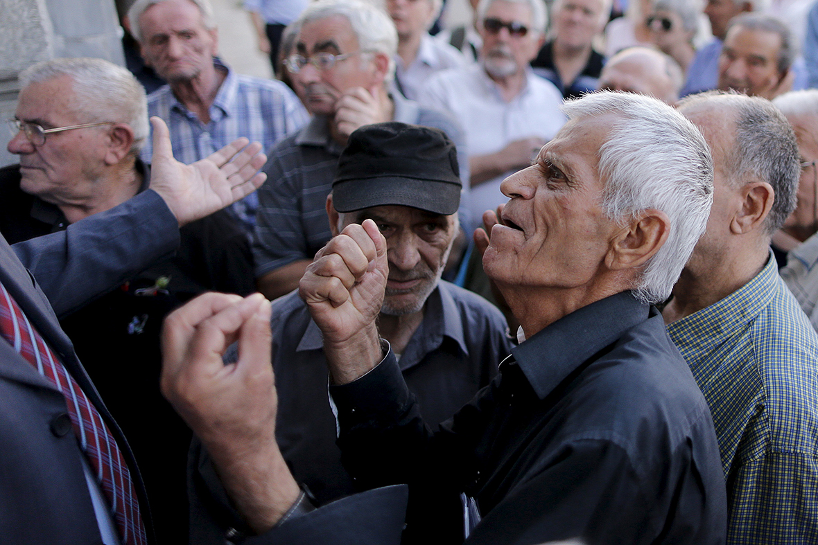 greece pensioners