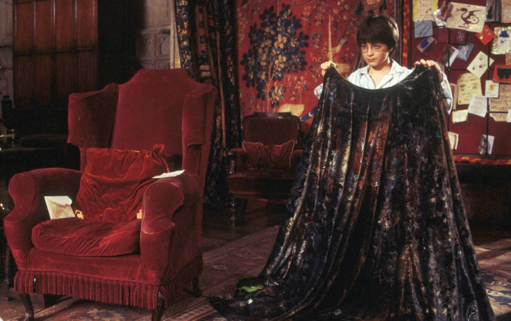 Harry Potter receives an invisibility cloak