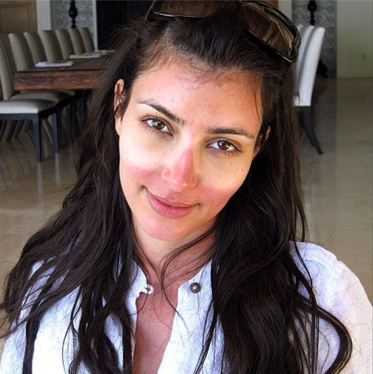 Kim Kardashian tan selfie