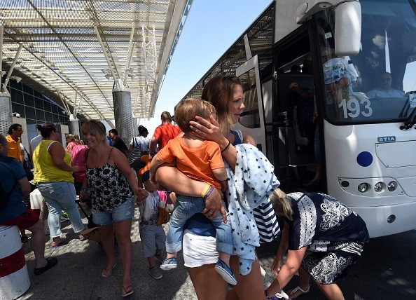 British tourists returning to UK