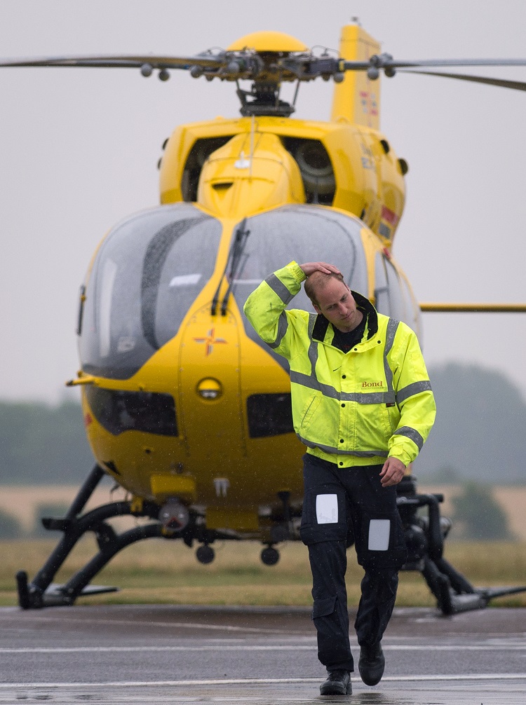 Prince William 'feeling The Nerves' On First Day As East Anglian Air 