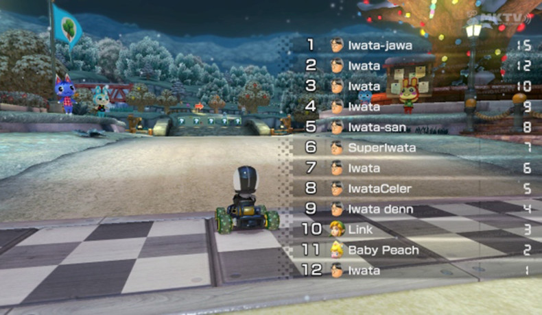 Iwata Mario Kart tribute