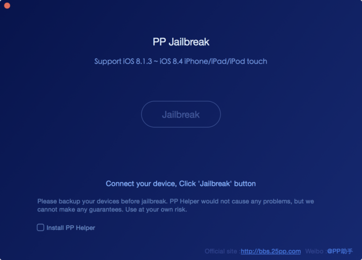 PP iOS 8.4 jailbreak for Mac PP iOS 8.4 jailbreak for Mac