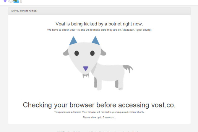 Voat down from botnet attack sign