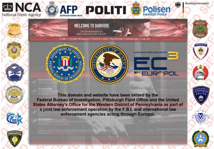 Darkode Offline seized FBI arrests