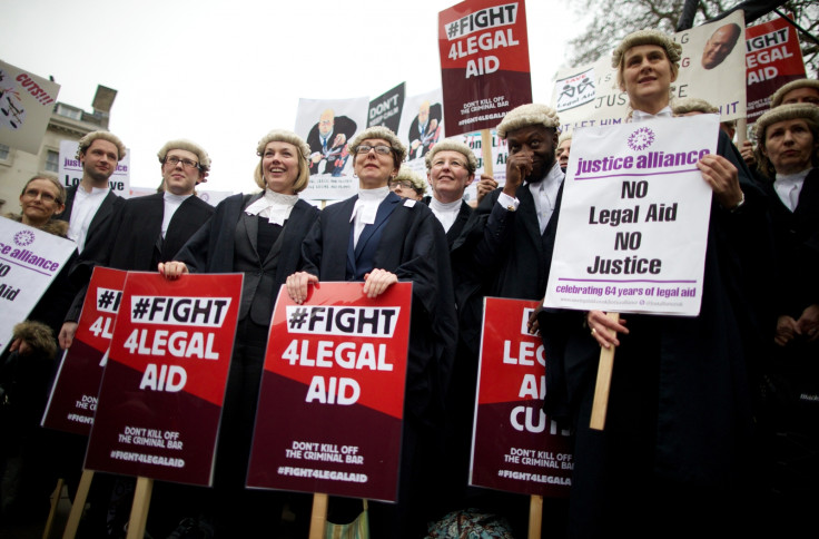 Legal aid protests