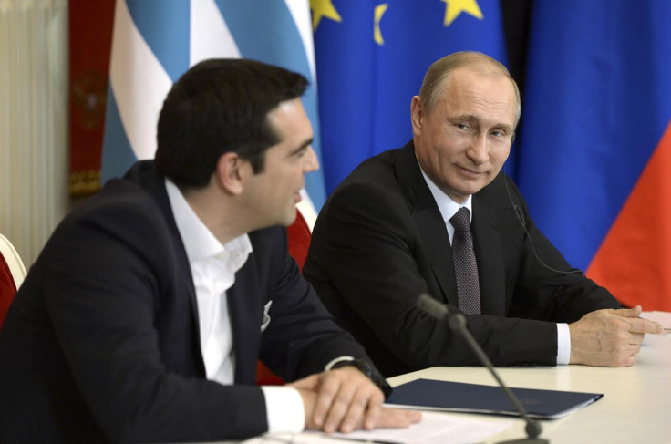 Alexis Tsipras and Vladimir Putin