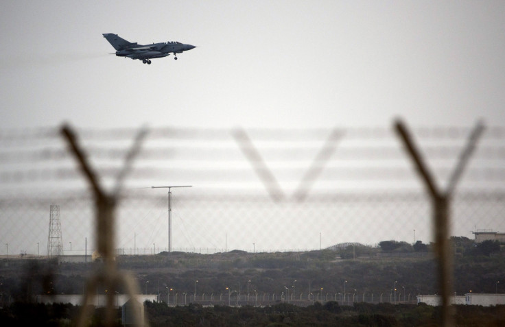 An RAF Tornado lands at Akrotiri