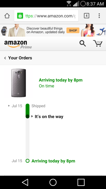 LG G4 shipped by Amazon LG G4 shipped by Amazon