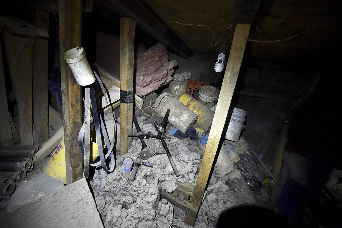 El Chapo Inside the tunnel used by Mexican druglord Joaquin Guzman to
