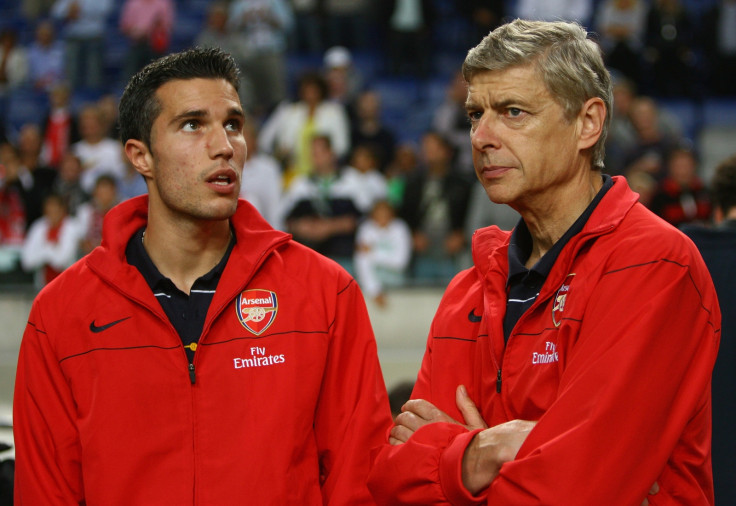 Robin van Persie and Arsene Wenger