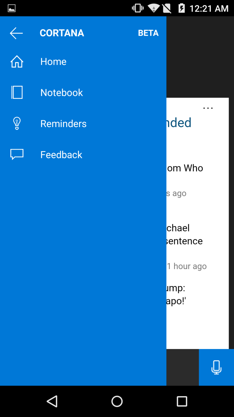 Microsoft Cortana for Android