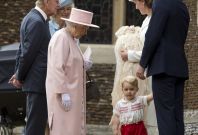 Prince George at Princess Charlotte\'s christening