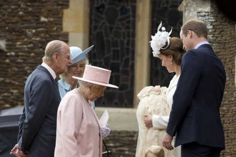 Prince George at Princess Charlotte's christening